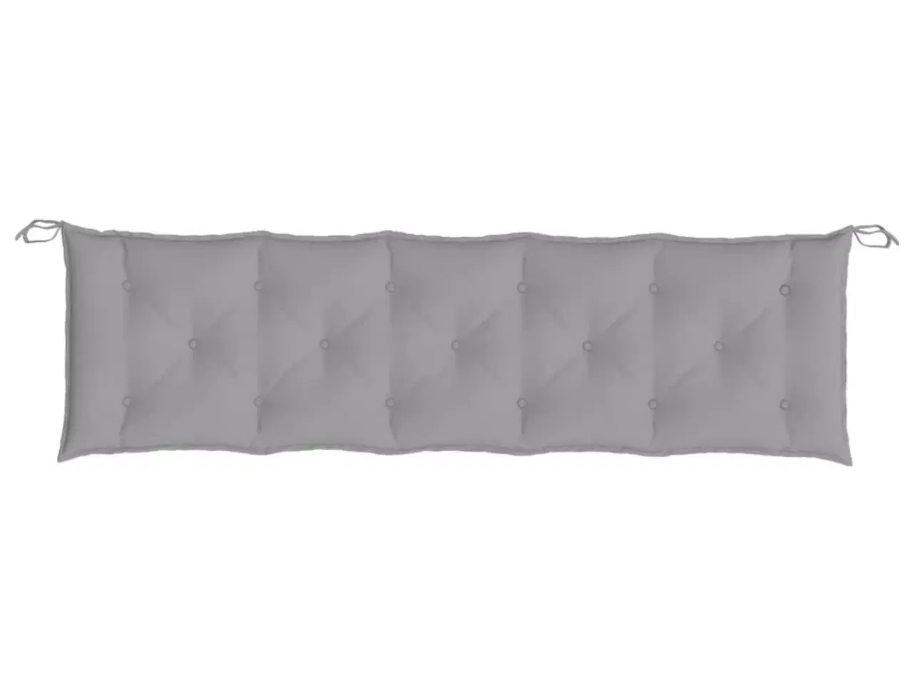 Billede 3 - Hynde til havebænk 180x50x7 cm oxfordstof grå