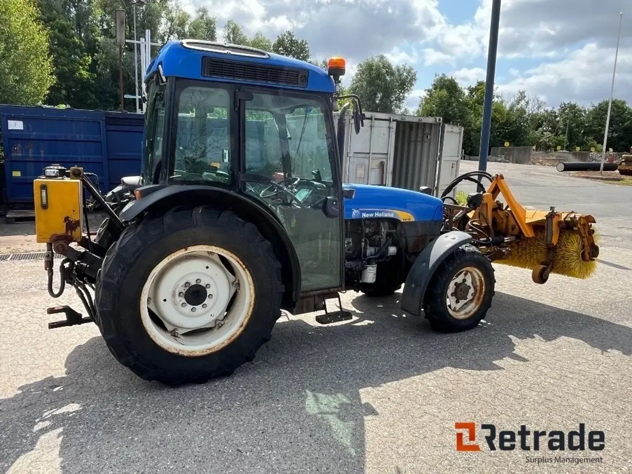 Billede 3 - New Holland TN75F med hydraulisk kost