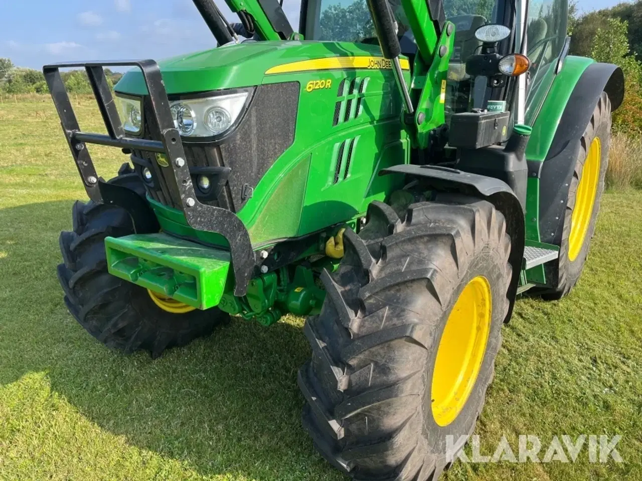 Billede 9 - Traktor John Deere 6120 R med frontlæsser