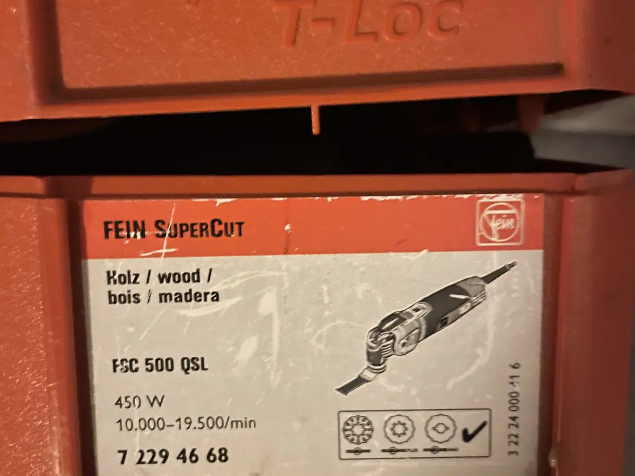 Billede 2 - FEIN SuperCut FSC 500 QSL Multiværktøj 450 W