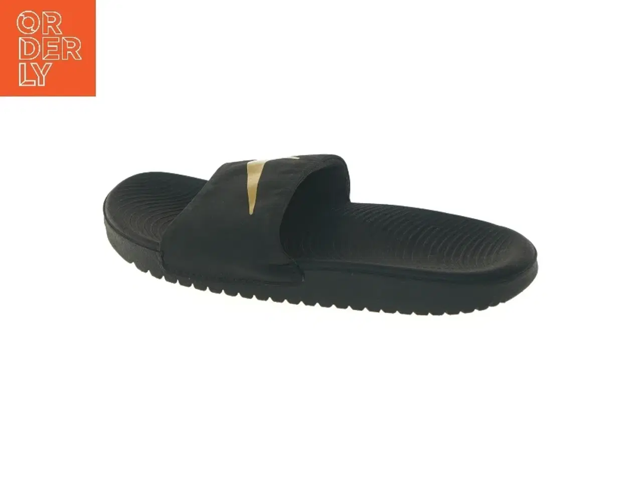 Billede 1 - Nike Sorte badeslippers med logo (str. fod 22,5 cm)
