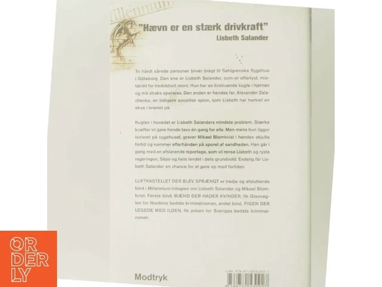Billede 3 - Luftkastelletderblevsprngt Stir up a Hornets&#39; Nest of Girl. Shi Dige Larsen. the Danish Original. Hardcover](chinese Edition) af Stieg Larsson (Bo