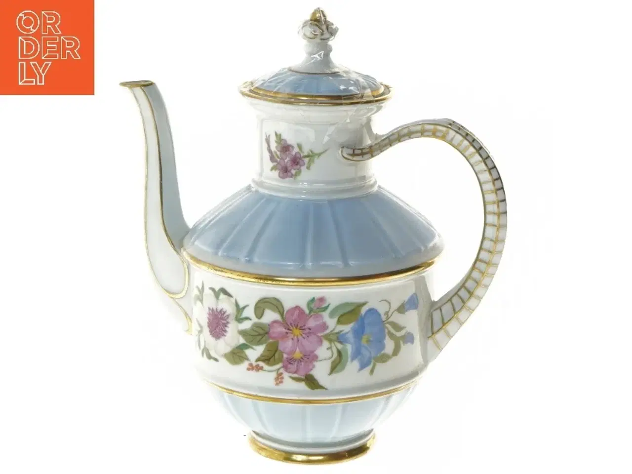 Billede 1 - Porcelæn kande med blomsterdesign fra B&G (str. 20x23 cm)