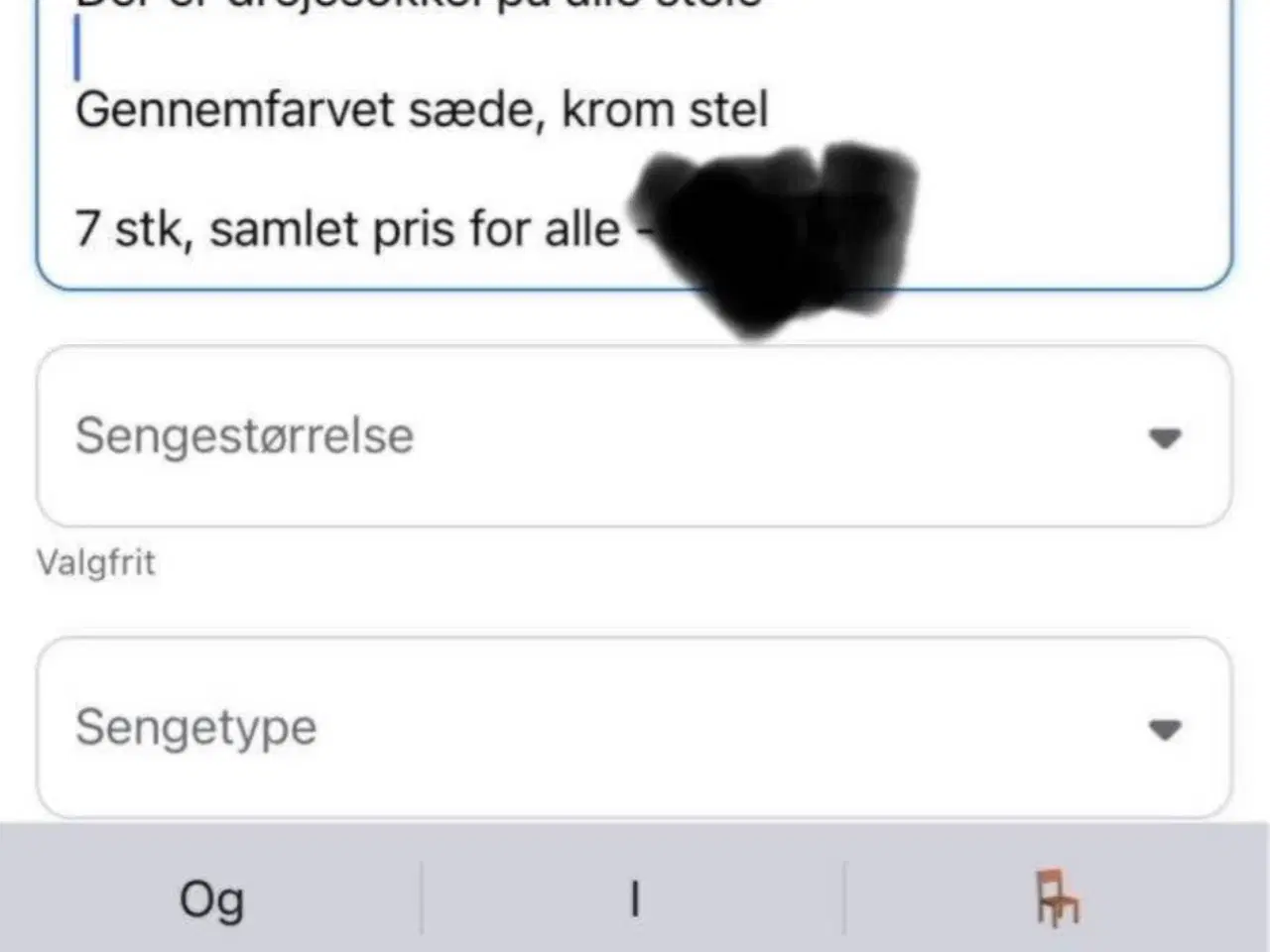 Billede 4 - Stol arkitekttegnet, købt ved Thorsens Møbler