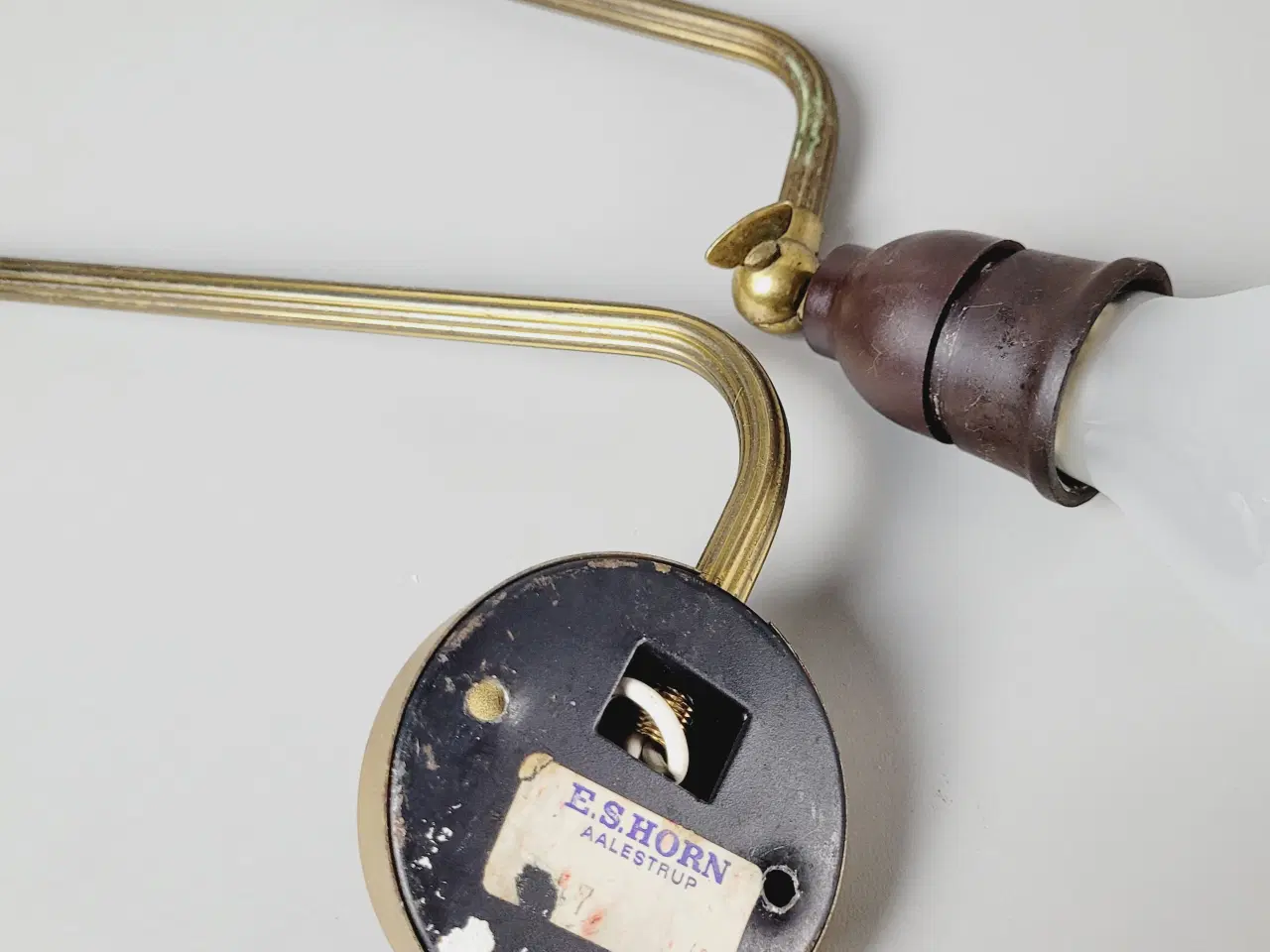 Billede 9 - ⭐️· Vintage Væglampe / Udtrækslampe af E.S. Horn -