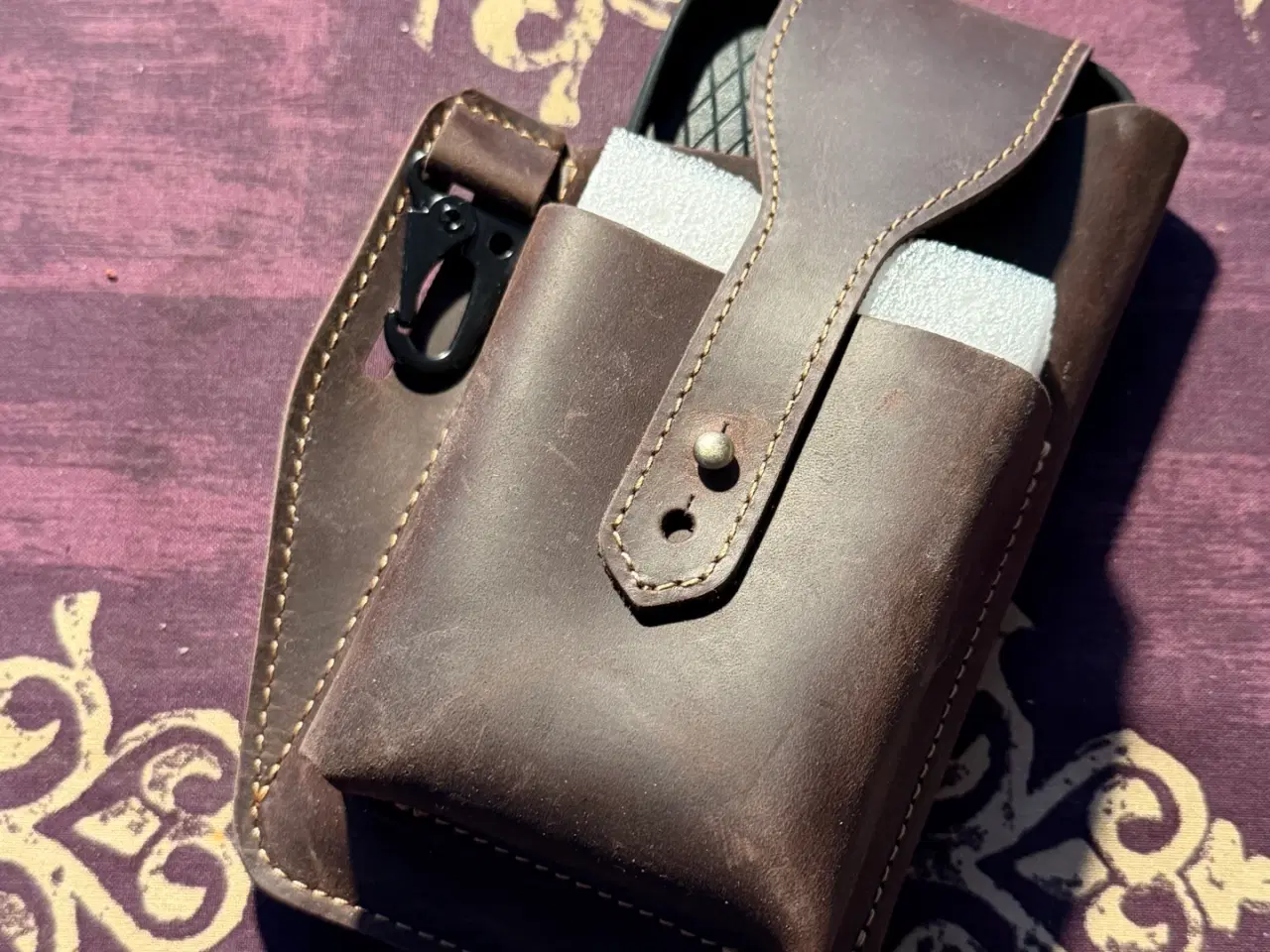 Billede 1 - NYT Mobil bælte Taske i Kærnelæder Iphone /Android