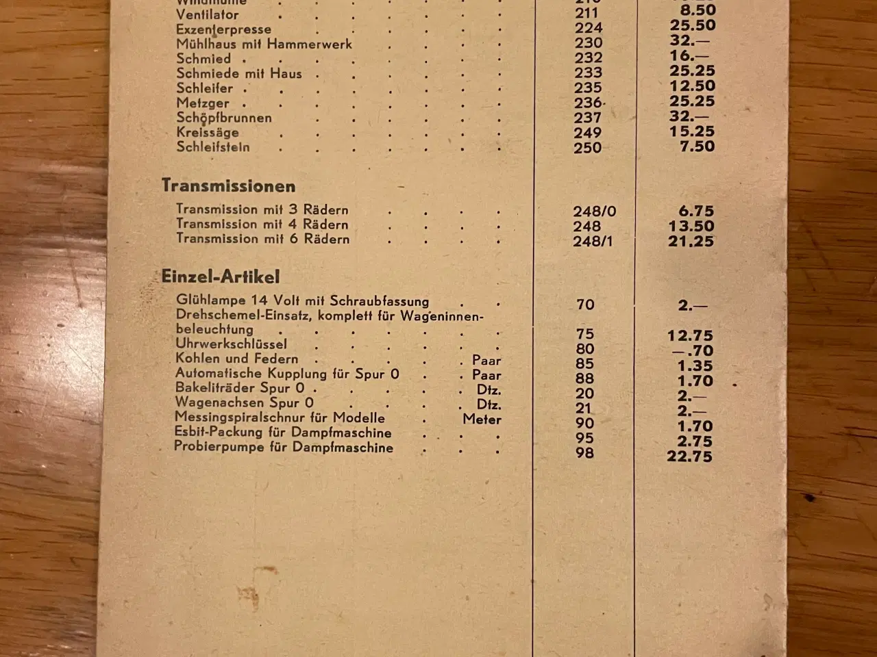 Billede 7 - Fleischmann modeltog 1956 papirmateriale
