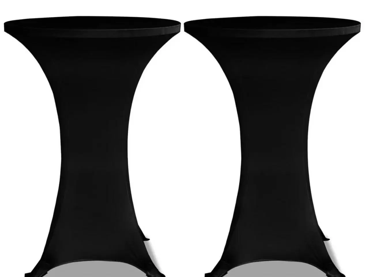 Billede 2 - Stående borddække Ø80 sort i strækmateriale 2 stk