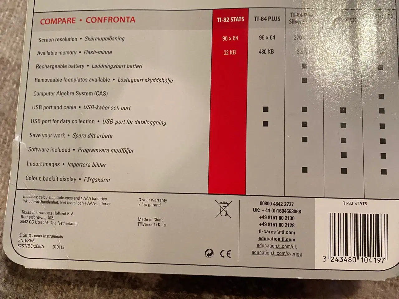 Billede 16 - TI- 82 stats grafregner