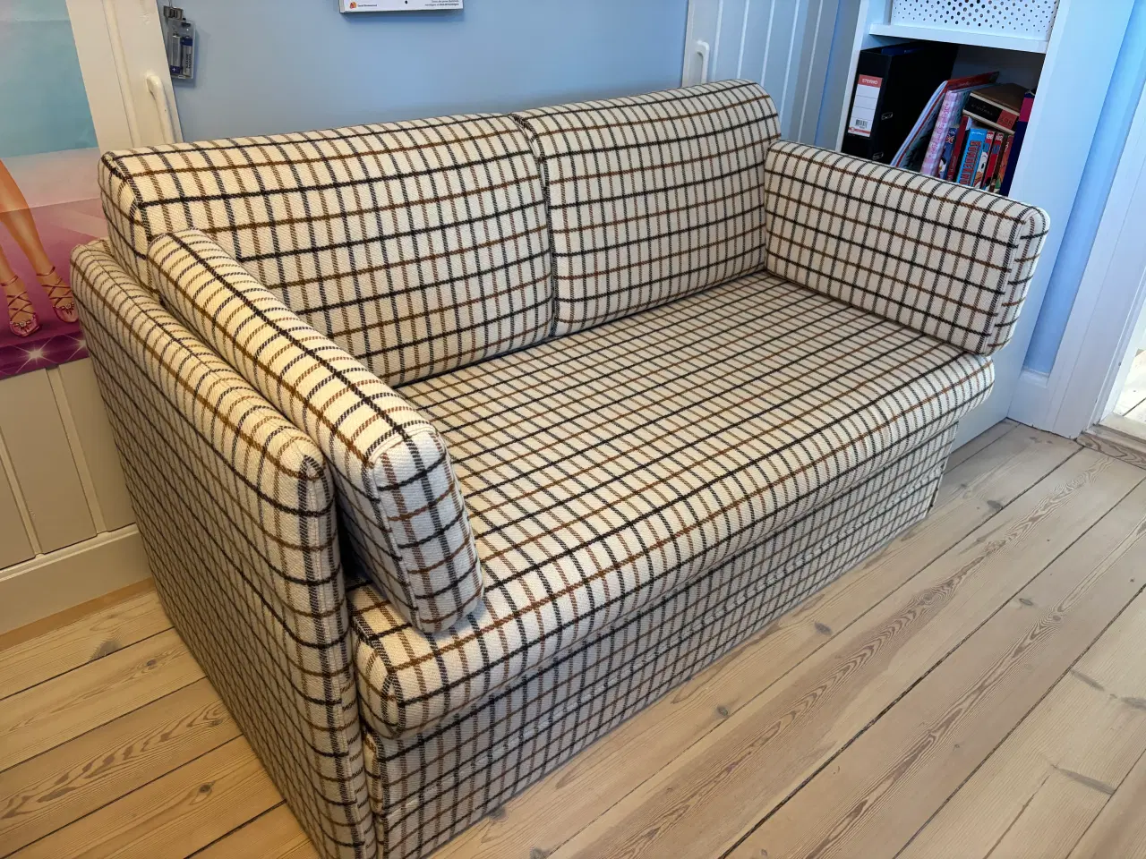 Billede 1 - Lækker sovesofa i  “hestedækken” stof