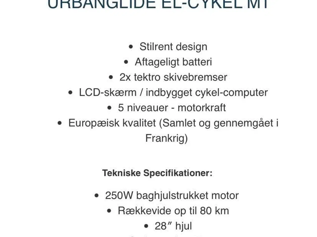 Billede 2 - Helt ny elcykel i original indpakning
