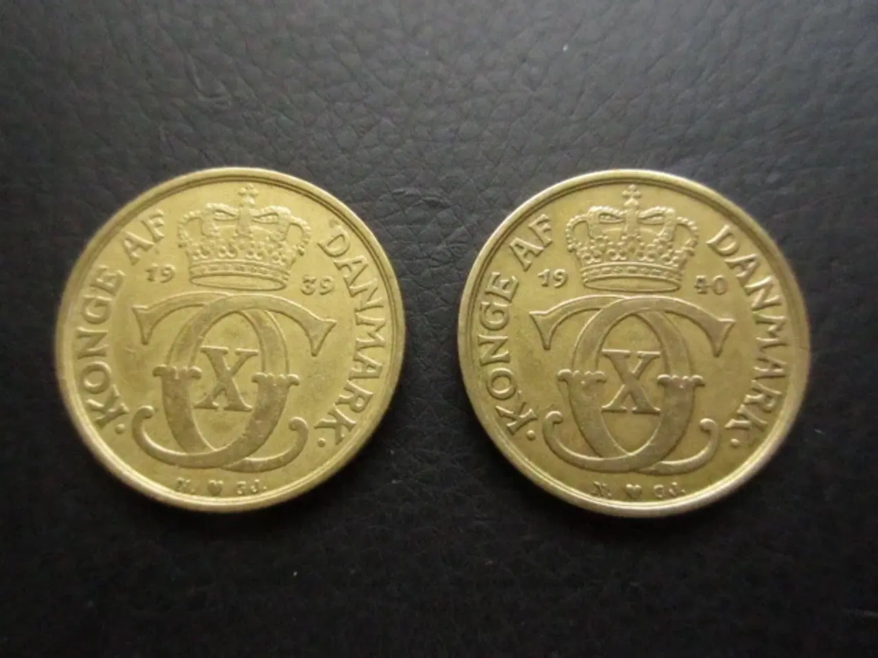 Billede 1 - 1 kr 1939 og 1940 pænere eksemplarer