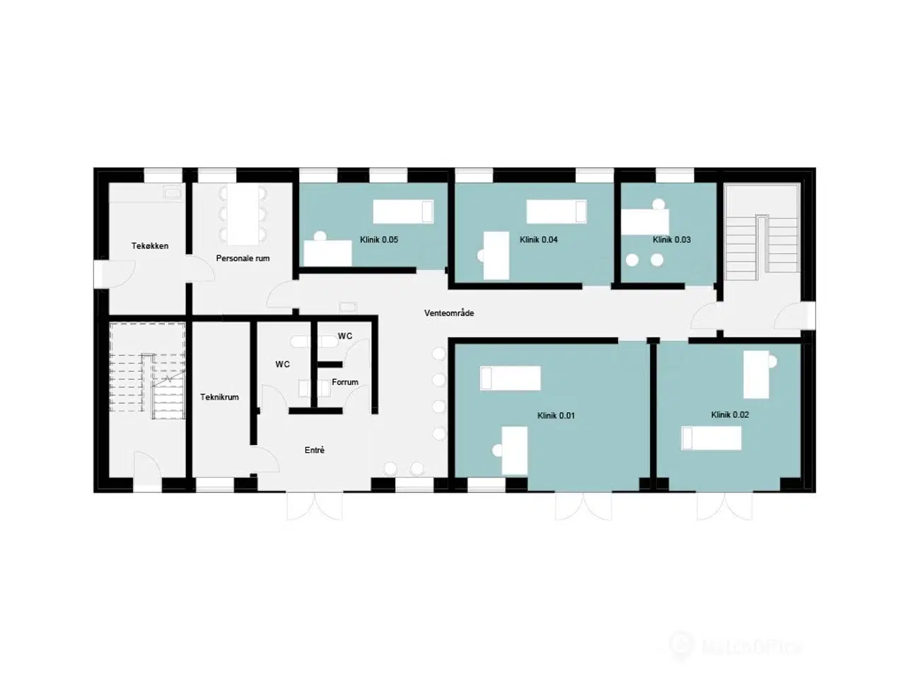 Billede 24 - EasyOffice Horsens. Tobaksgården - klinik 4