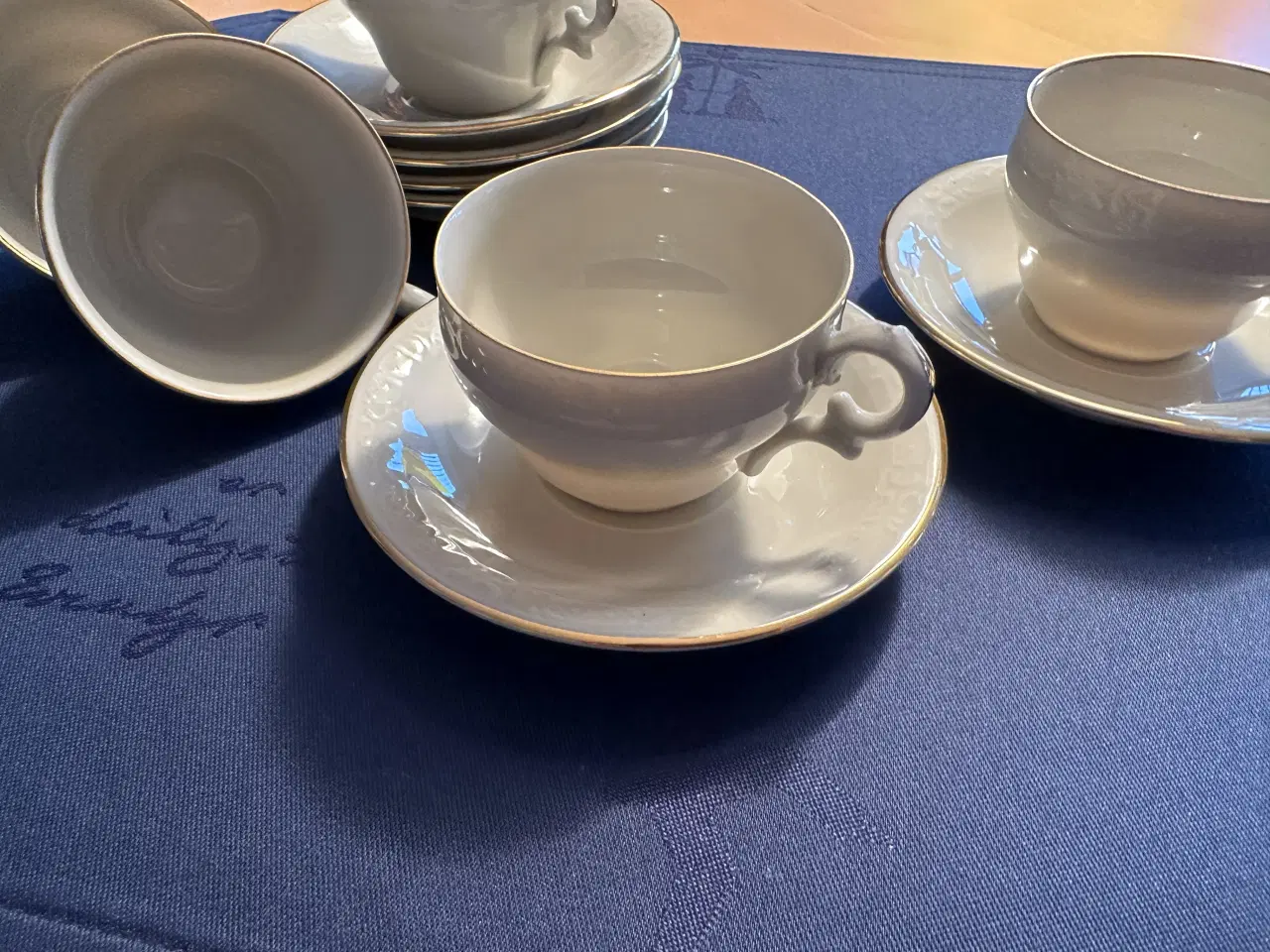 Billede 2 - Mokkakopper med guldkant