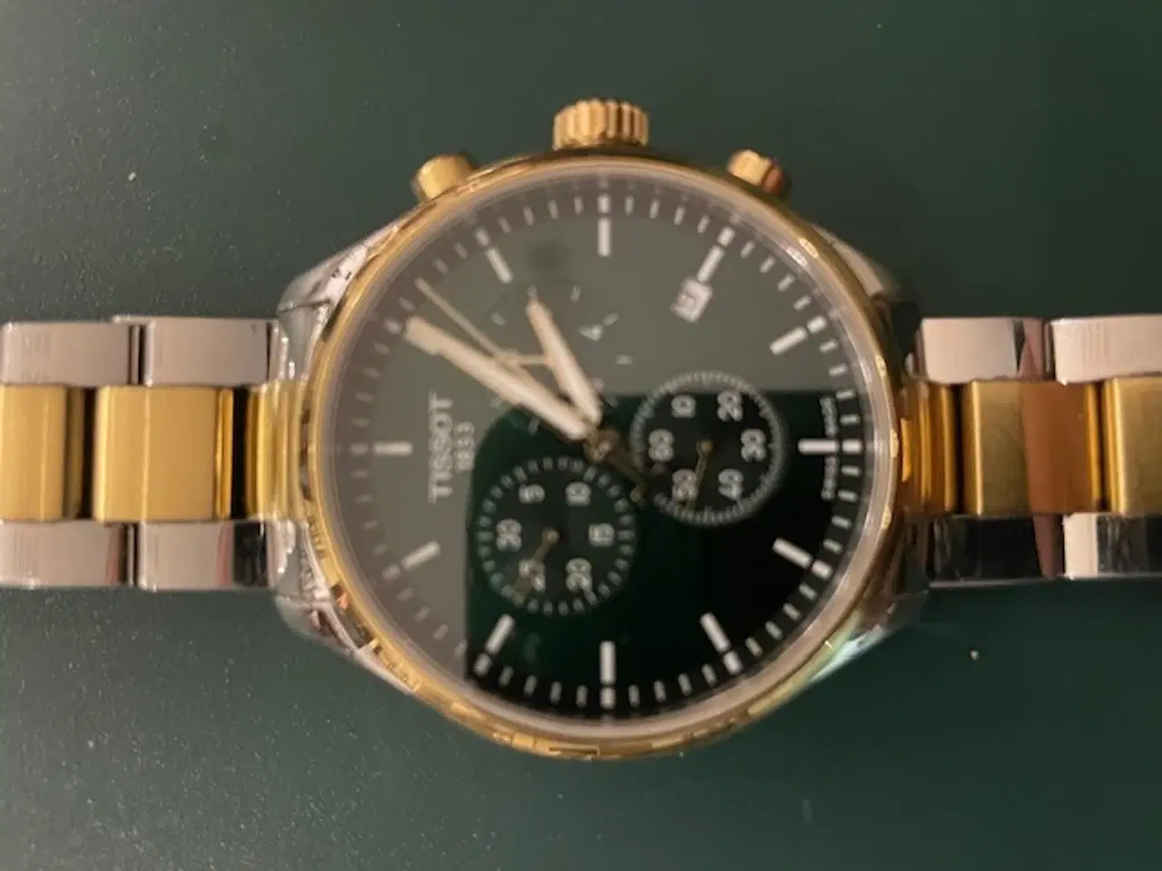 Billede 1 - Flot Tissot ur med grøn antik skive Nr 16617220910