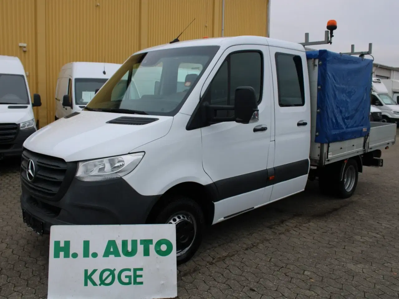 Billede 1 - Mercedes Sprinter 516 2,2 CDi A2 Mandskabsvogn m/lad RWD