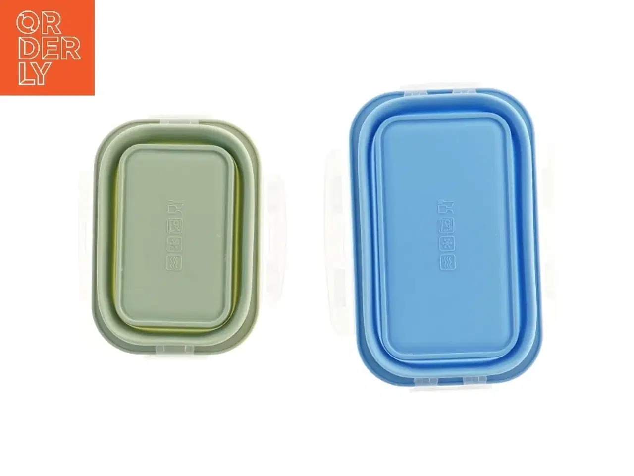 Billede 2 - Opbevaringsbøtter med låg (str. 16x12 og 13x11 cm)