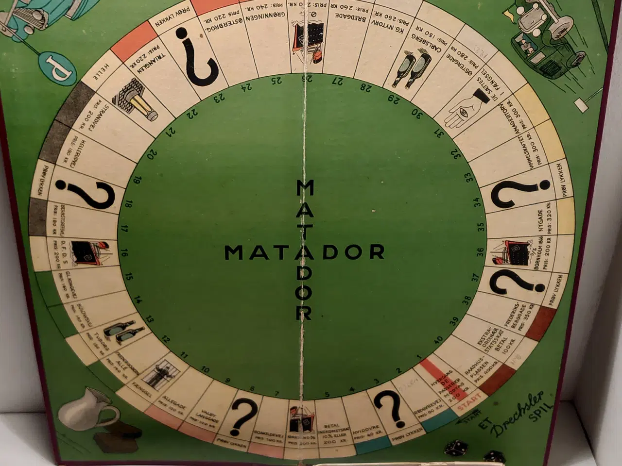 Billede 2 - Komplet matadorspil fra før 1948 m. metalbiler