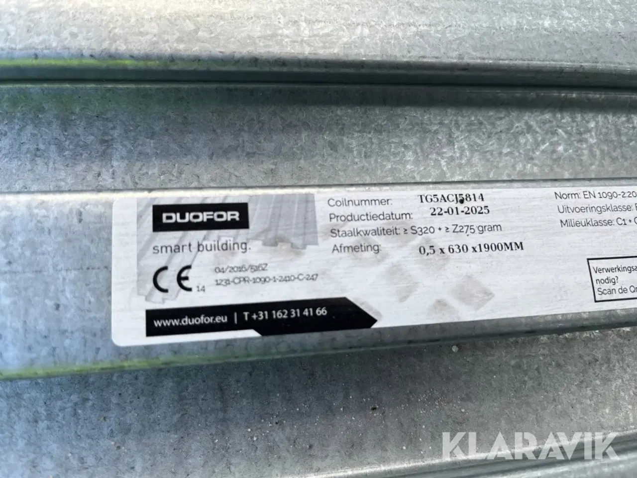 Billede 3 - Svalehaleplader Duofor 0,5x630x1900mm 8plader
