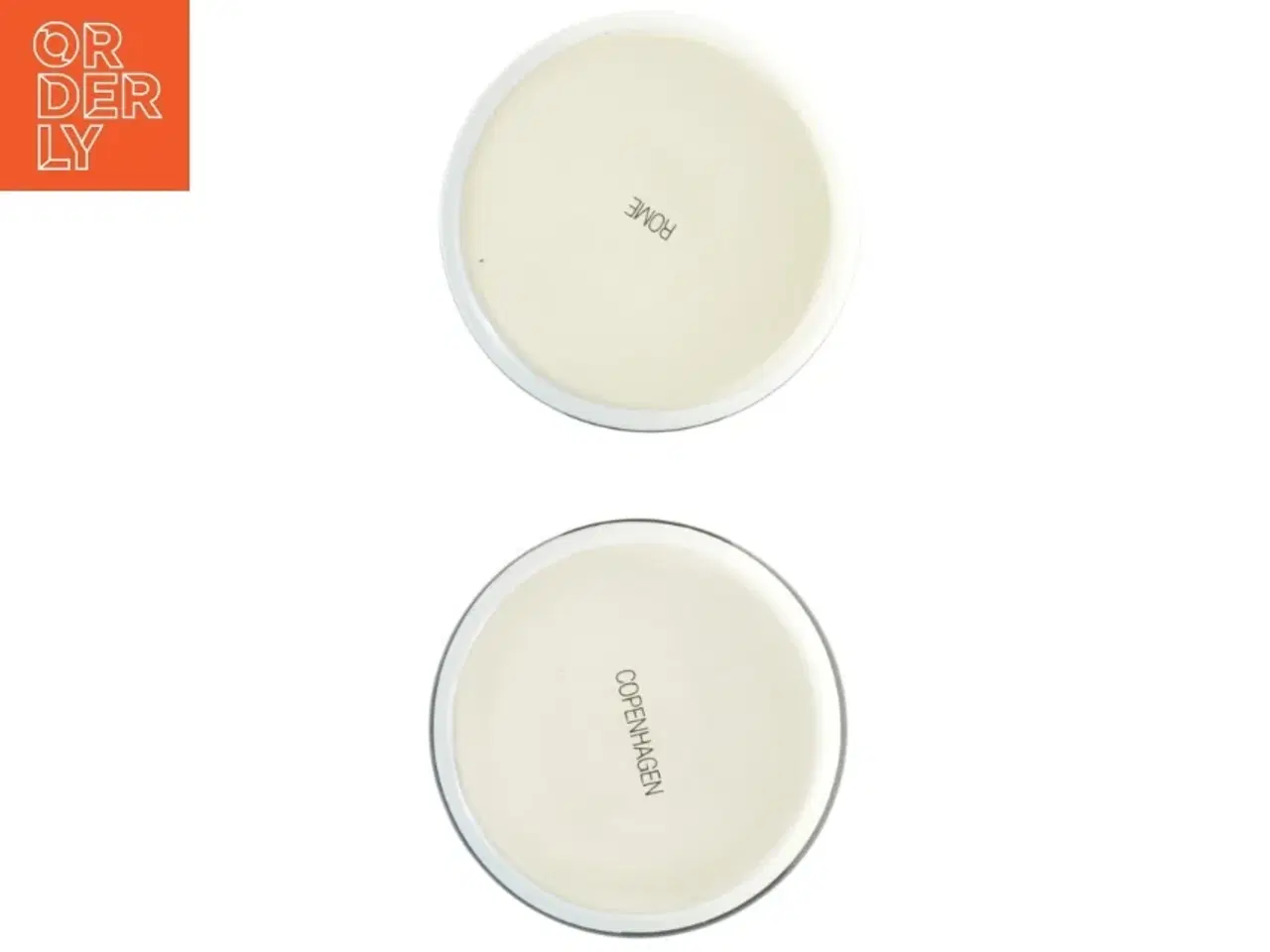 Billede 2 - Keramik opbevaringskrukker med København motiv (str. 9x9 cm)