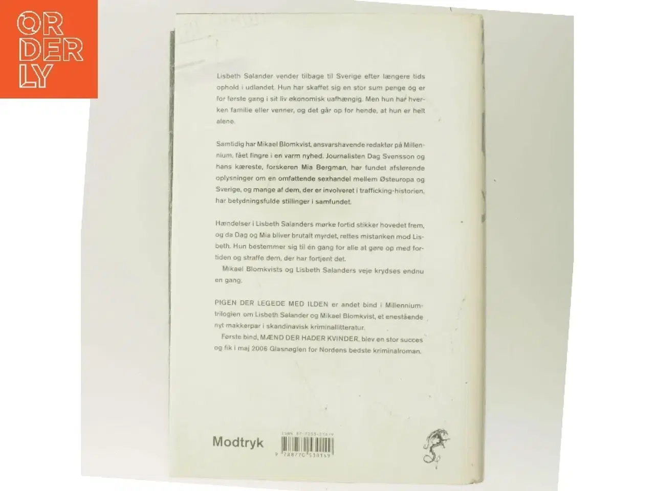 Billede 3 - Pigen Der Legede Med Ilden af Larsson, Stieg (Bog)