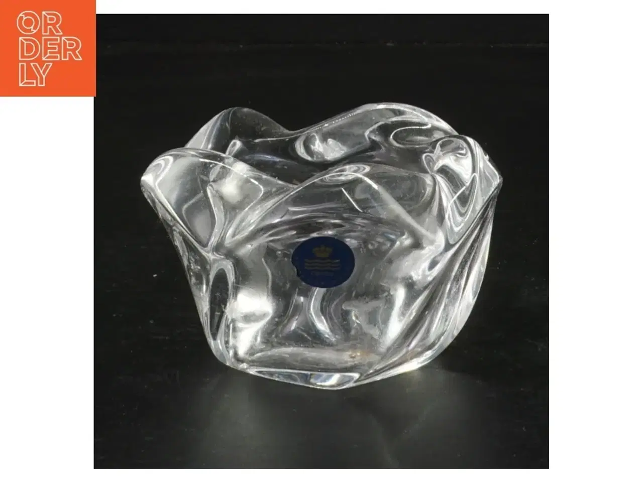 Billede 1 - Glas lysestage fra Royal Copenhagen