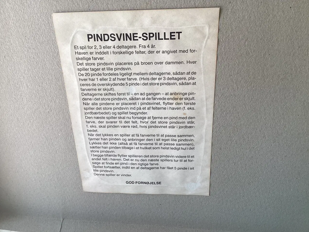 Billede 4 - Pindsvine spillet