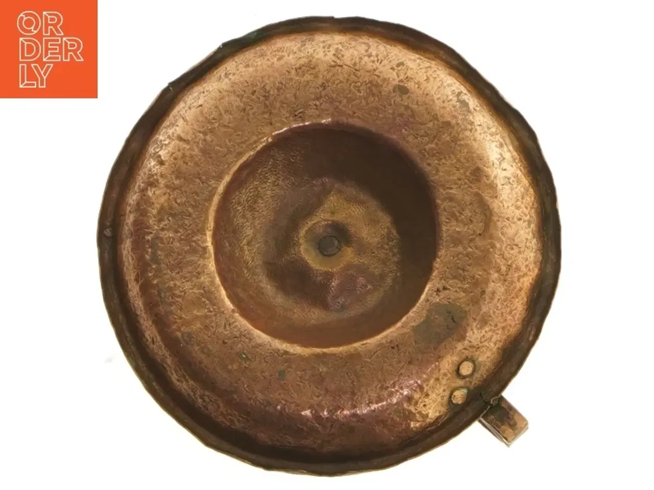Billede 5 - Gammel kobberlysestage (str. 14 cm)
