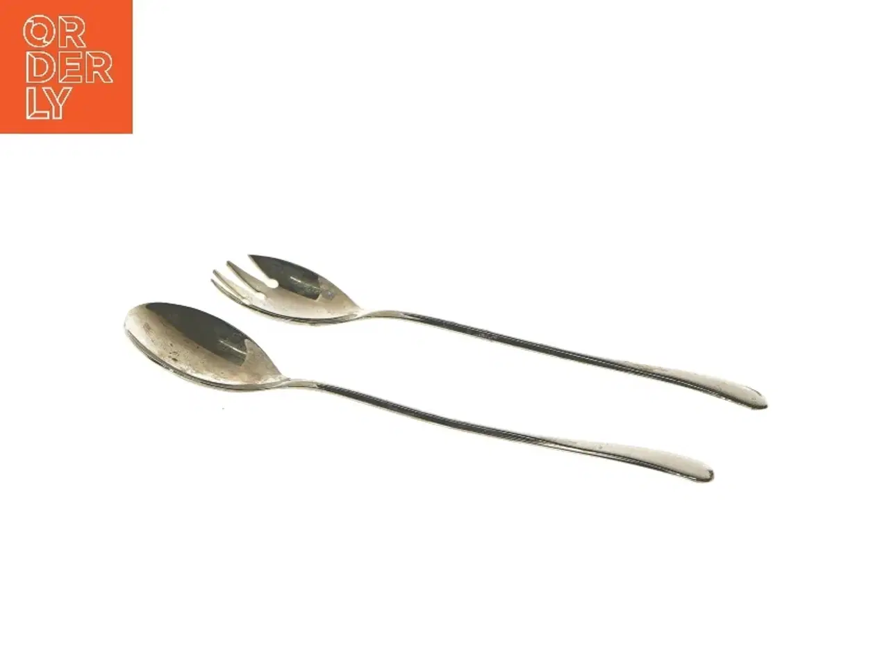 Billede 3 - Salatbestik sæt i rustfrit stål (str. 23 cm)