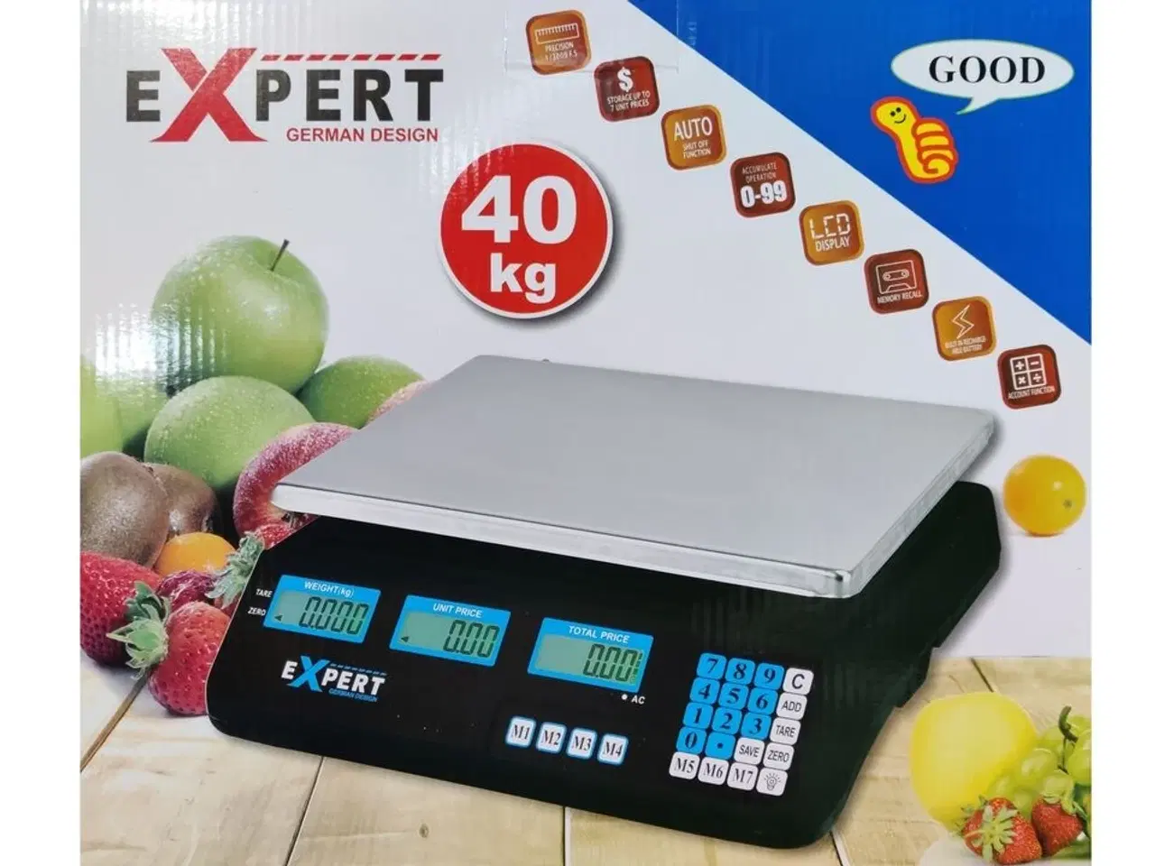 Billede 1 - Vægt med digitalt display. Max. 40 kg.