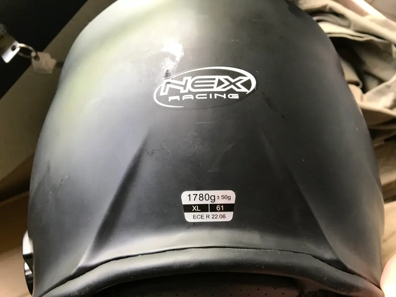 Billede 2 - MC Hjelm Nex Racing Flip-up str. XL