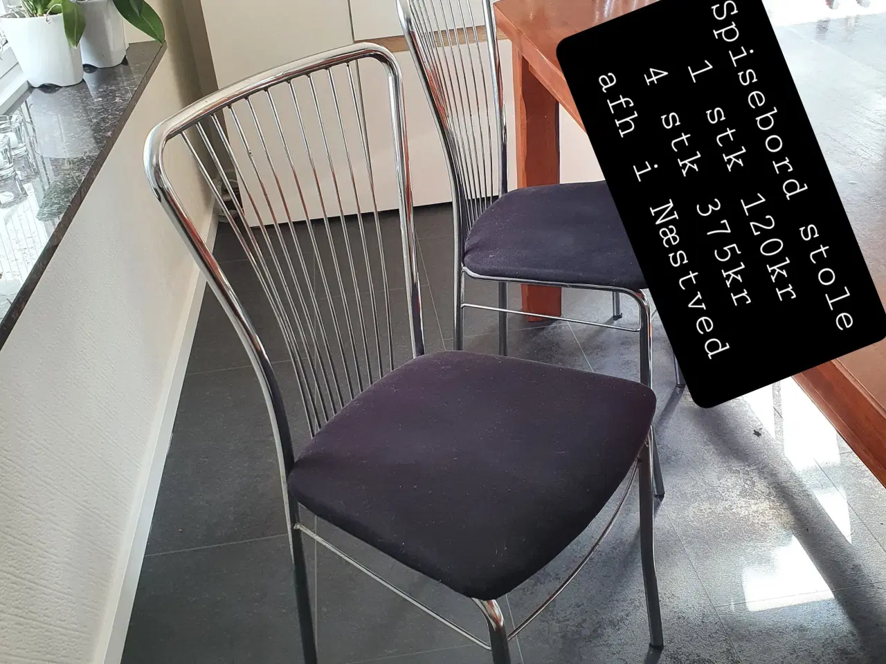 Billede 1 - Spisebord stole  4 stk