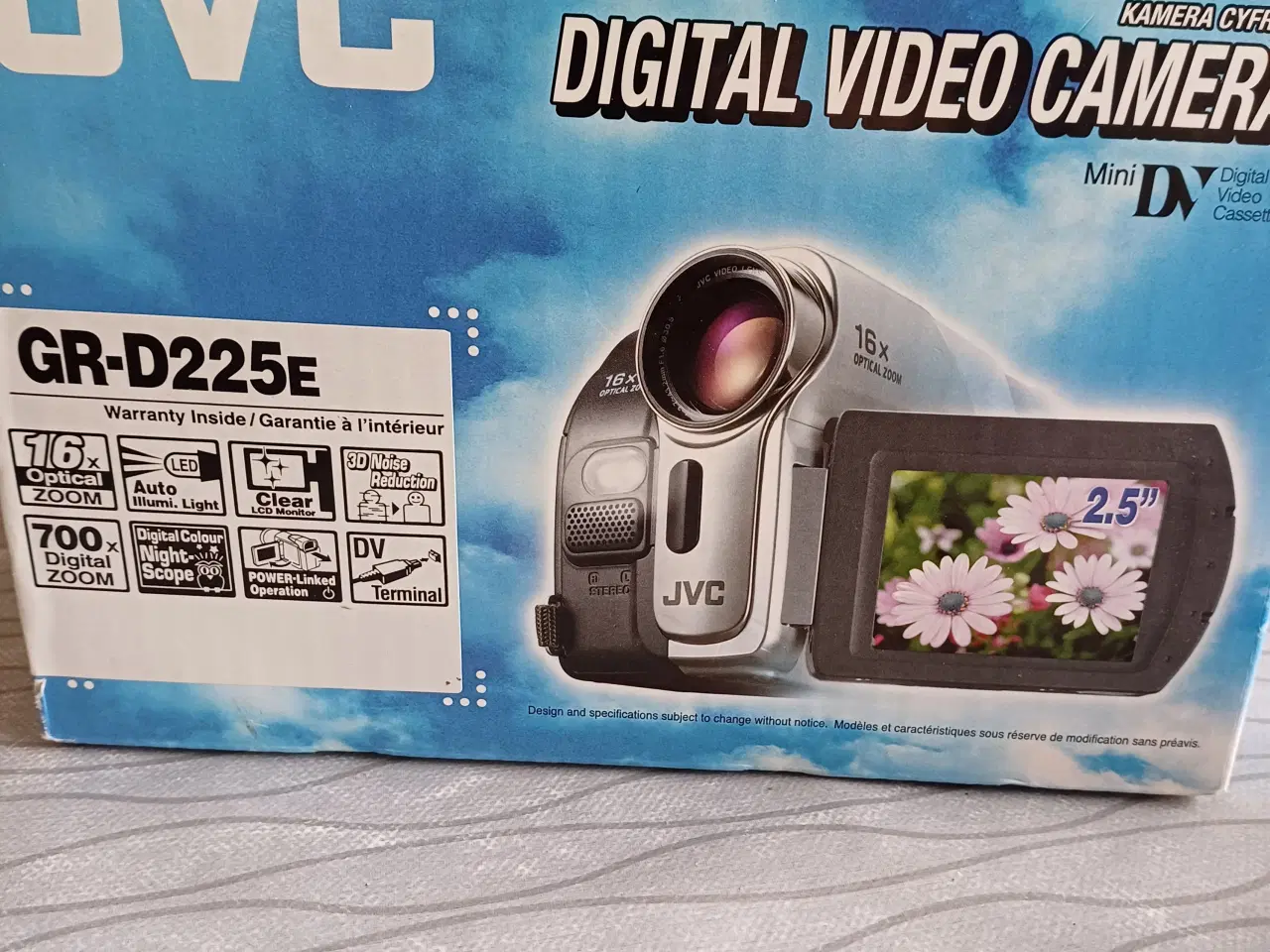 Billede 7 - Digitalt videokamera JVC  GR - D225