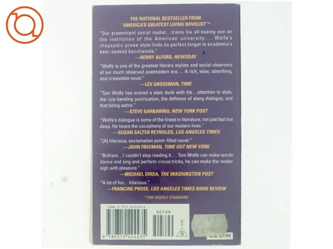 Billede 3 - I Am Charlotte Simmons af Tom Wolfe (Bog)