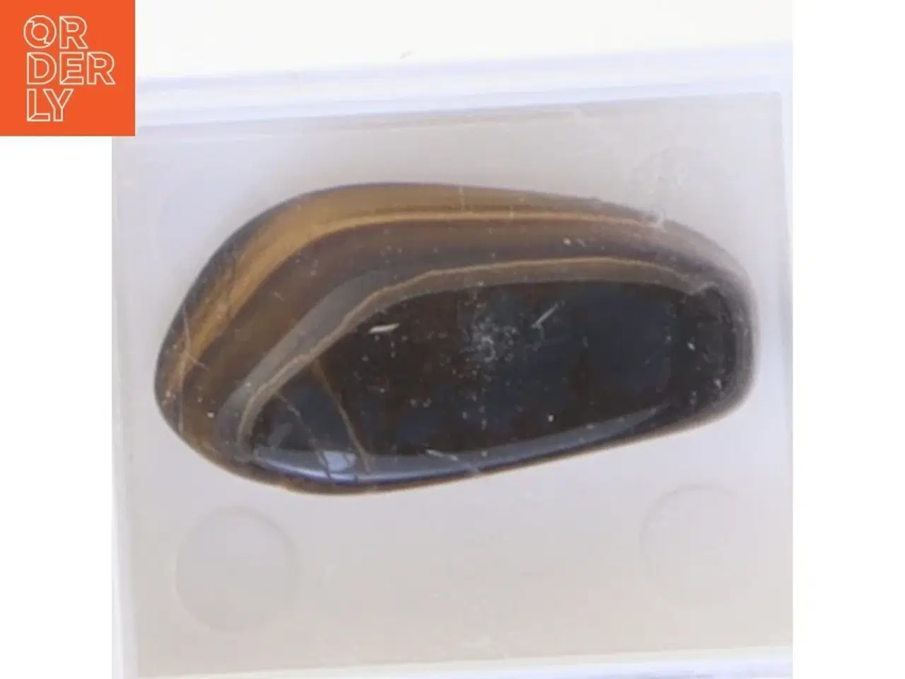 Billede 1 - Tigerøje sten (str. 4x3,5 cm)