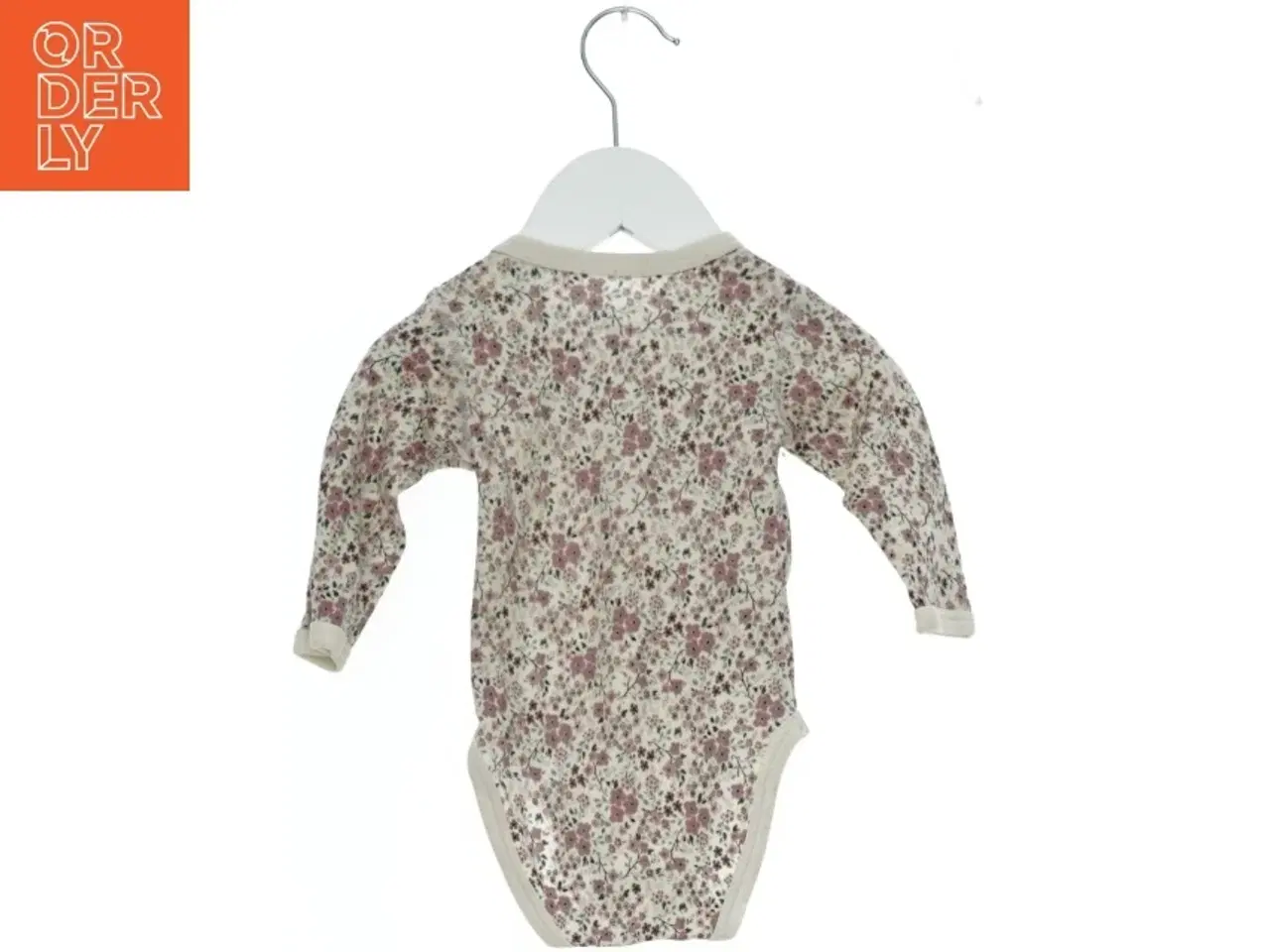 Billede 2 - Langærmet bodystocking med blomsterprint fra Hust & Claire (str. 62)