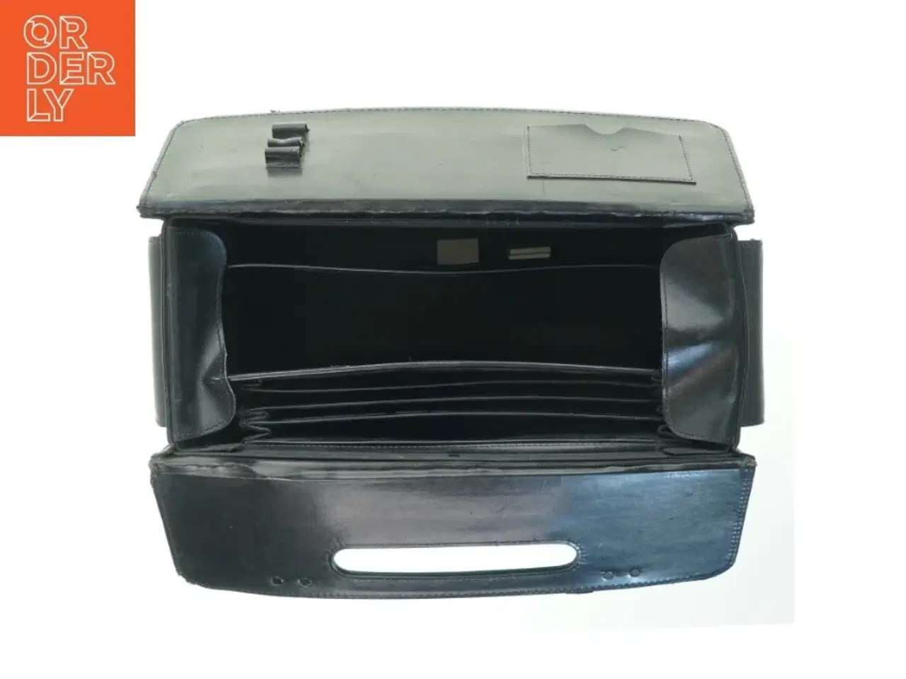 Billede 2 - Sort dokumentmappe med lås (str. 47x34 cm)