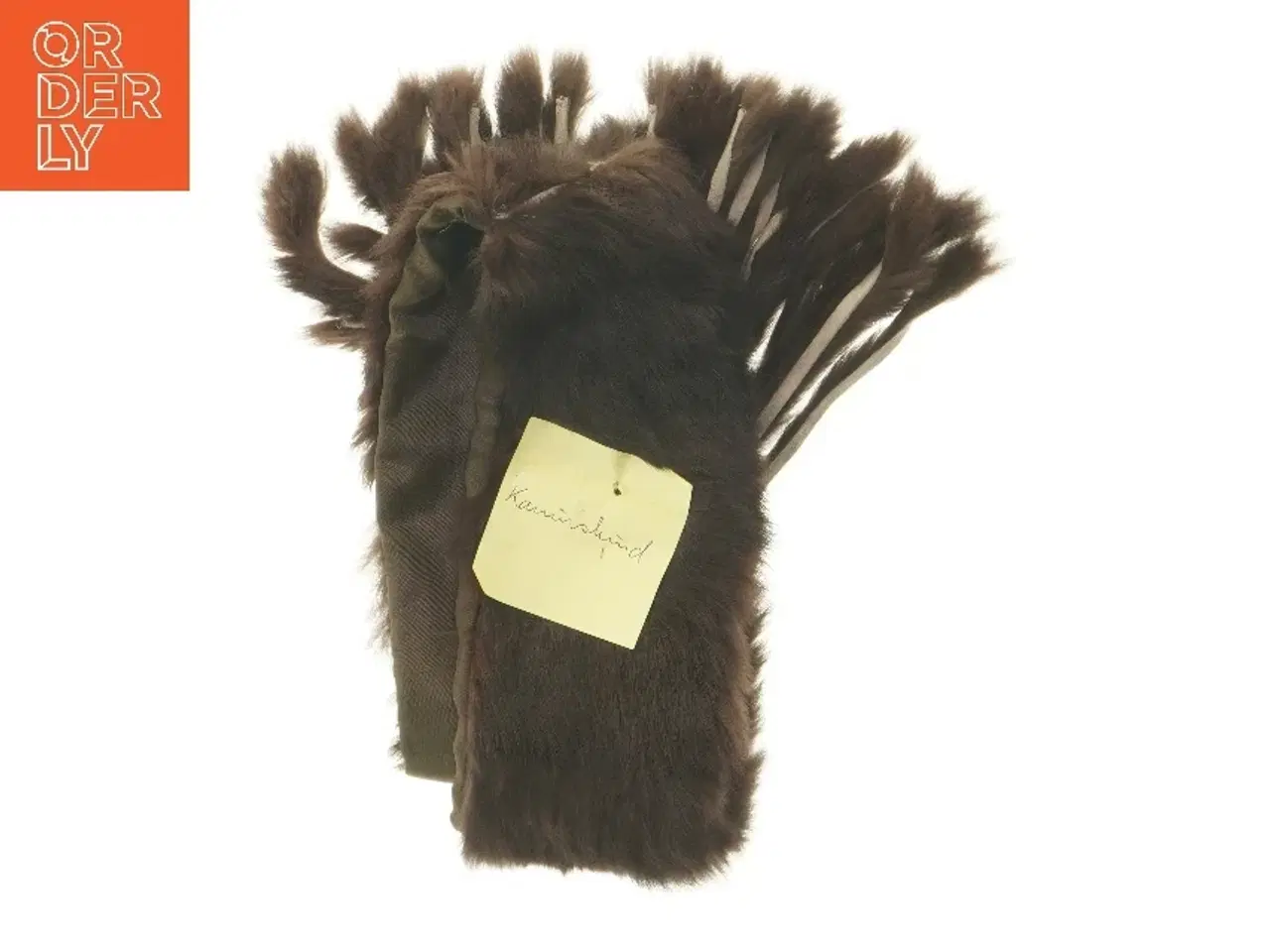 Billede 2 - Kanin skinds pels krave (str. 57x11 cm)