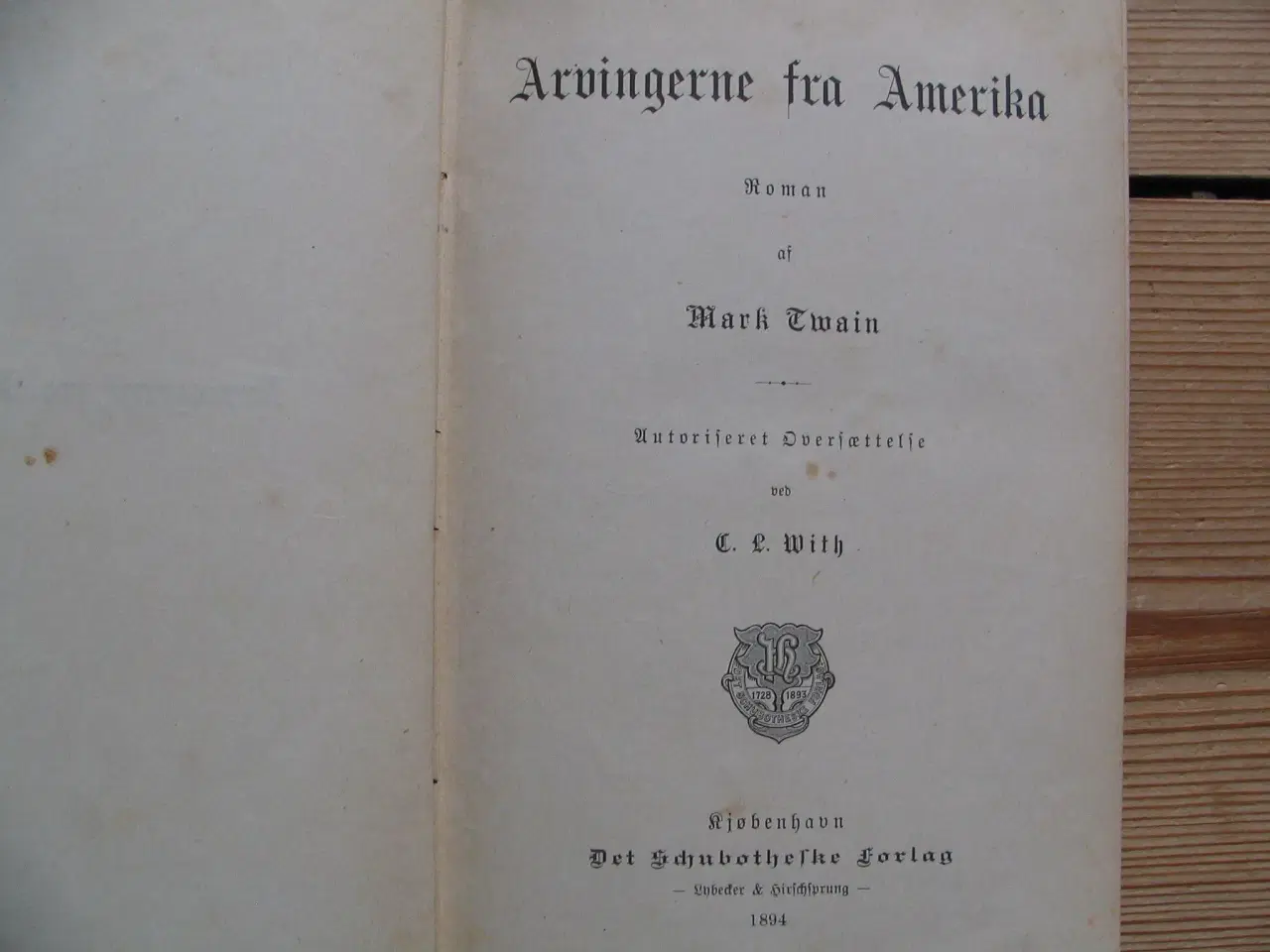 Billede 3 - Mark Twain. Arvingerne fra Amerika. fra 1894