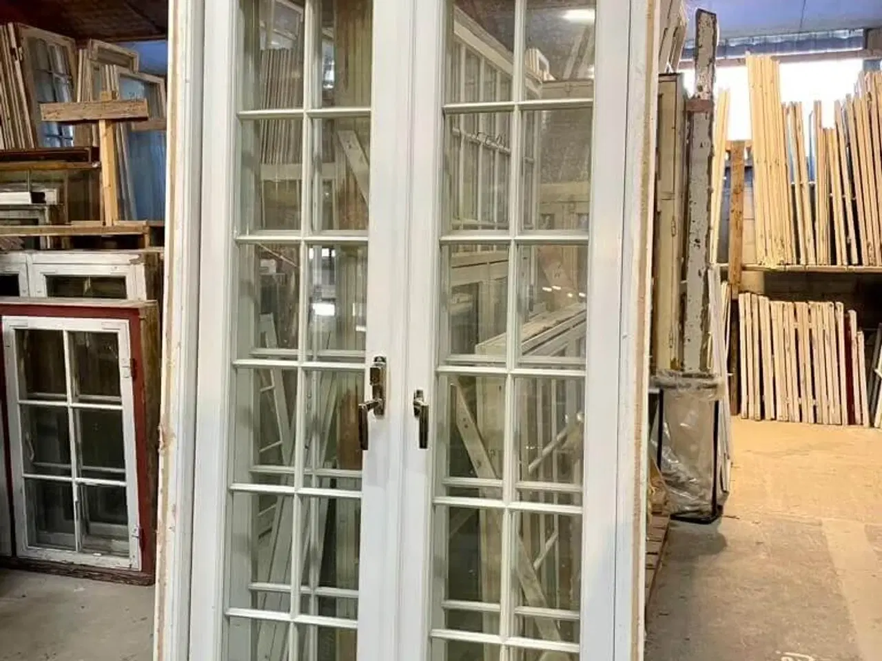 Billede 2 - Klassisk, dobbelt terrassedør m. koblede rammer