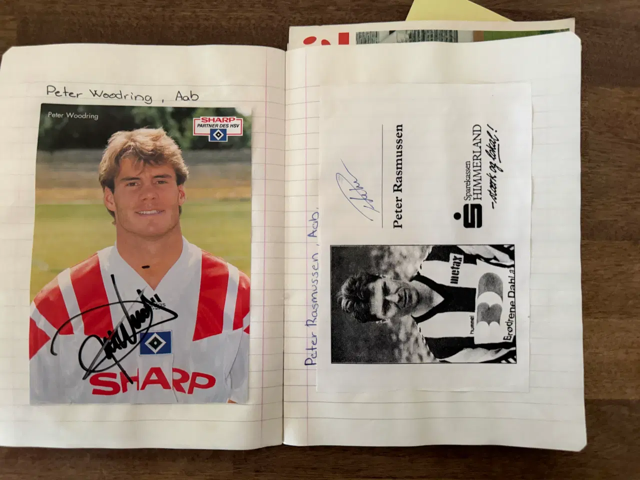 Billede 7 - Autograf hæfte med fodbold