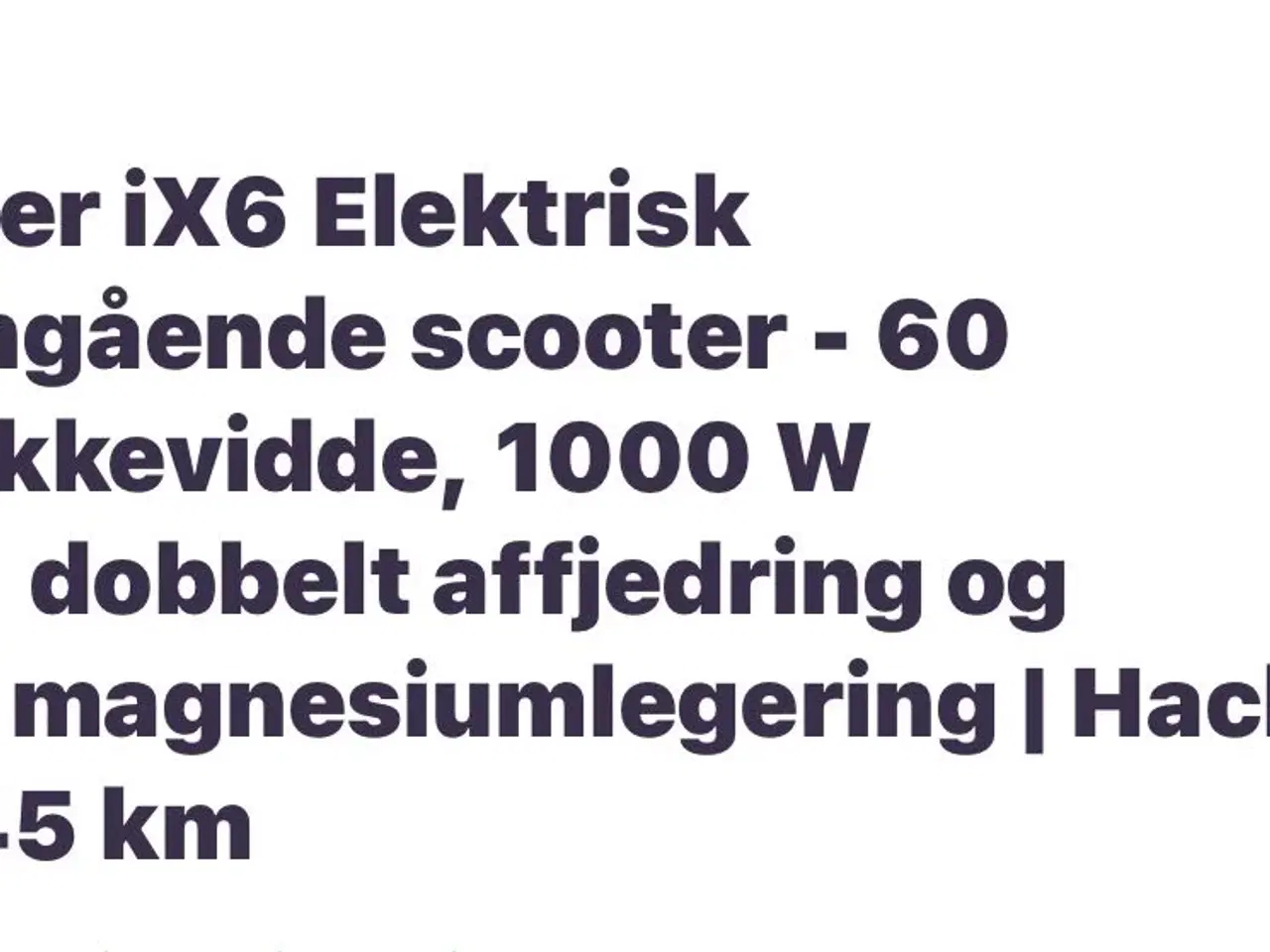 Billede 7 - El-Løbehjul (næsten nyt) 