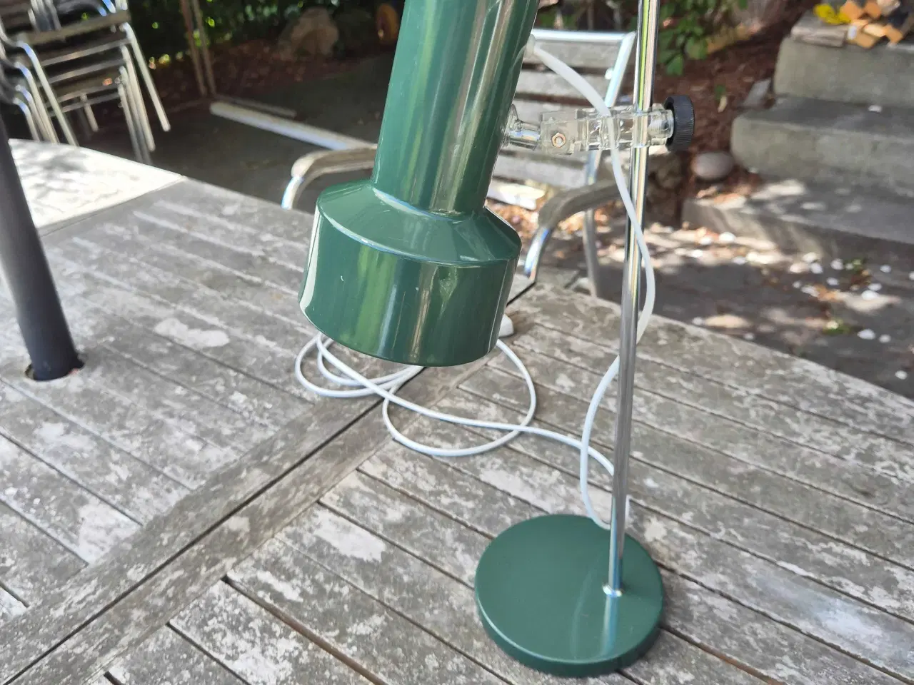 Billede 1 - Flaskegrøn bordlampe 