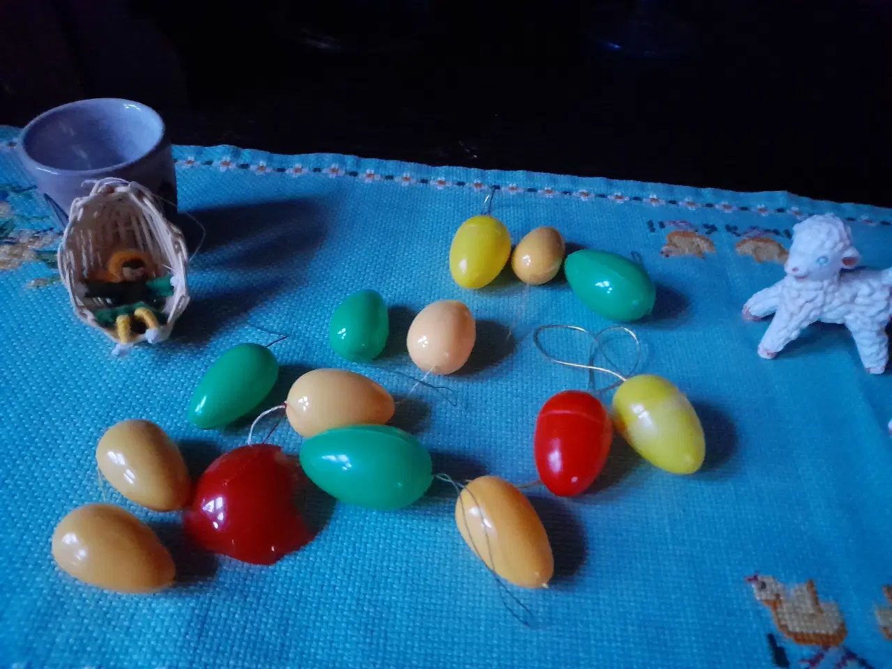 Billede 4 - Retro påskepynt (18 dele).