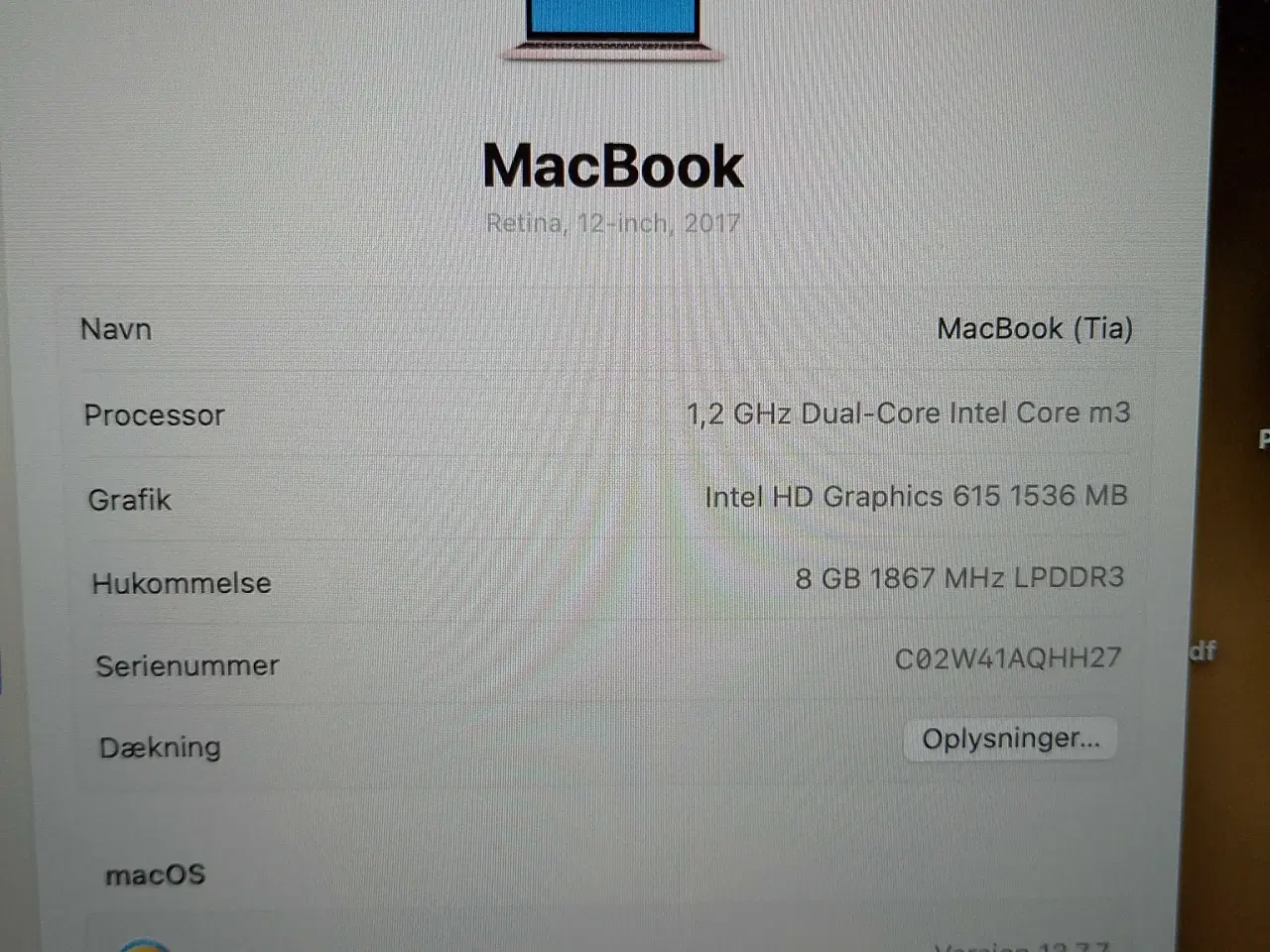 Billede 2 - Apple MacBook retina 2017 rose gold