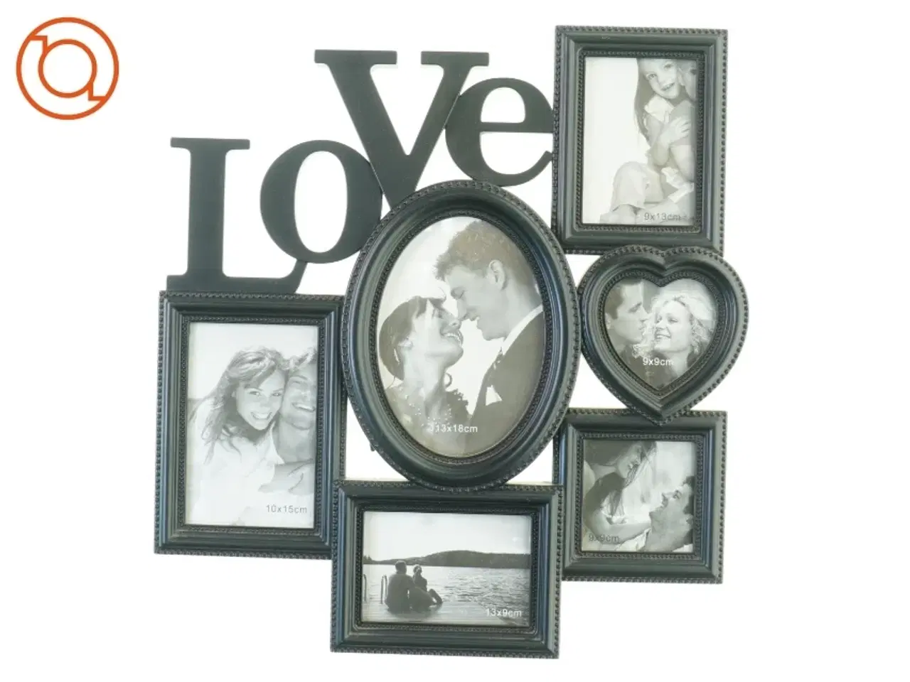 Billede 2 - 2 stk. Billedrammer LOVE (str. 40 x 44 cm)