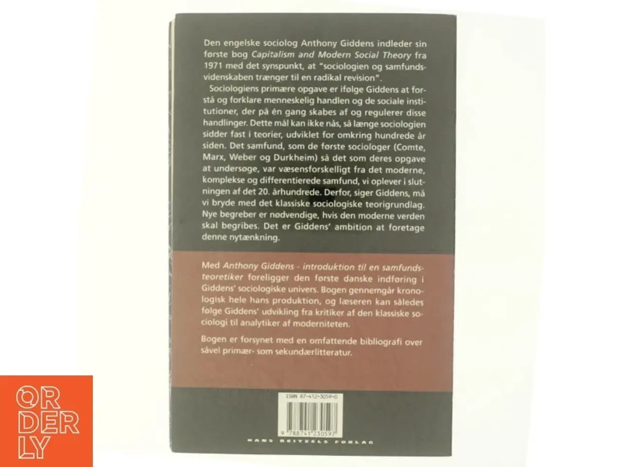 Billede 3 - Anthony Giddens : introduktion til en samfundsteoretiker af Lars Bo Kaspersen (Bog)