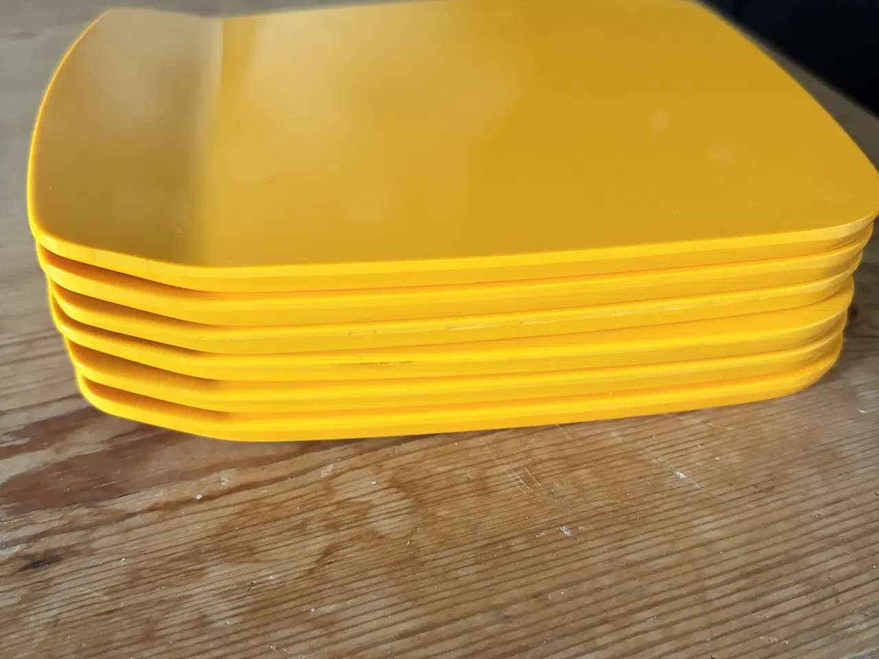 Billede 1 - 6 gule smørbrætter fra Rosti Mepal