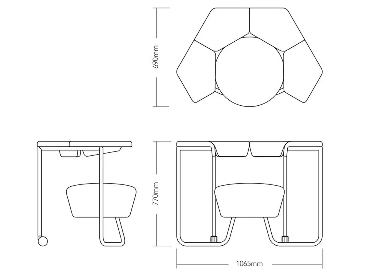 Billede 7 - FLOAT | Ergonomic Group Task Chair (Blå) - GreyFox