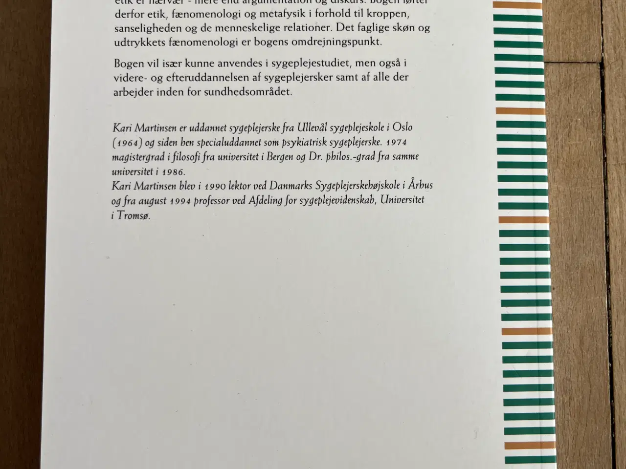 Billede 3 - Fra Marx til Løgstrup, Kari Martinsen